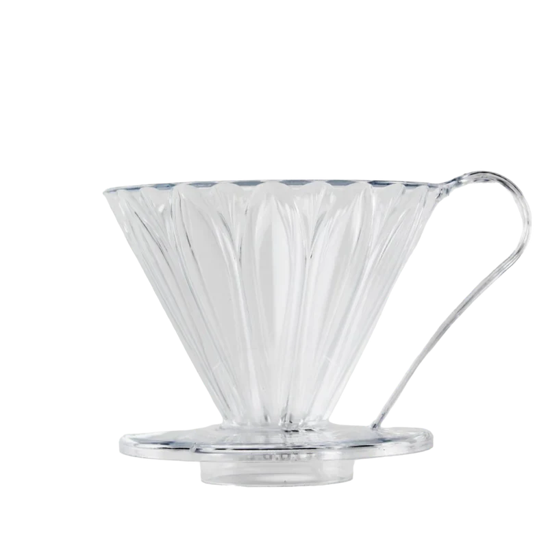 CAFEC Tritan Cone-Shaped Flower Dripper Cup - Size 4 (Clear)